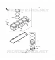 CYLINDER   PISTON  voor Kawasaki NINJA ZX-9R 1999