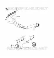 EXHAUST voor Kawasaki NINJA ZX-9R 1999