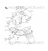 FENDER voor Kawasaki NINJA ZX-9R 1999