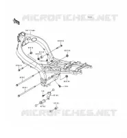 FRAME PARTS (COUVERTURE) voor Kawasaki NINJA ZX-9R 1999