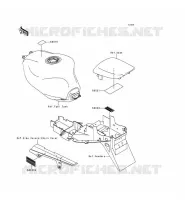 LABELS voor Kawasaki NINJA ZX-9R 1999
