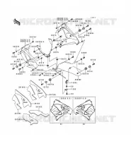 LOWER COWLING voor Kawasaki NINJA ZX-9R 1999