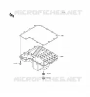 OIL PAN voor Kawasaki NINJA ZX-9R 1999
