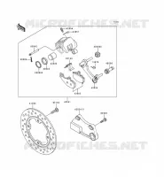 REAR BRAKE voor Kawasaki NINJA ZX-9R 1999