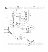REAR MASTER CYLINDER voor Kawasaki NINJA ZX-9R 1999