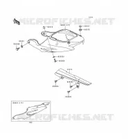 SIDE COVERS   CHAIN COVER voor Kawasaki NINJA ZX-9R 1999