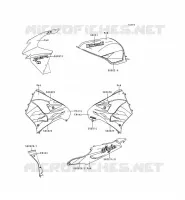 STICKER(RED) voor Kawasaki NINJA ZX-9R 1999