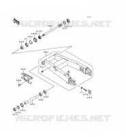 SWINGARM voor Kawasaki NINJA ZX-9R 1999