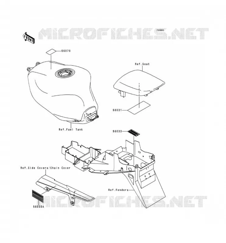 LABELS Kawasaki MOTOS 900 1999 NINJA ZX-9R  ZX900-D2