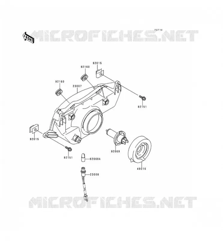 LENS(S) Kawasaki MOTOS 900 1999 NINJA ZX-9R  ZX900-D2