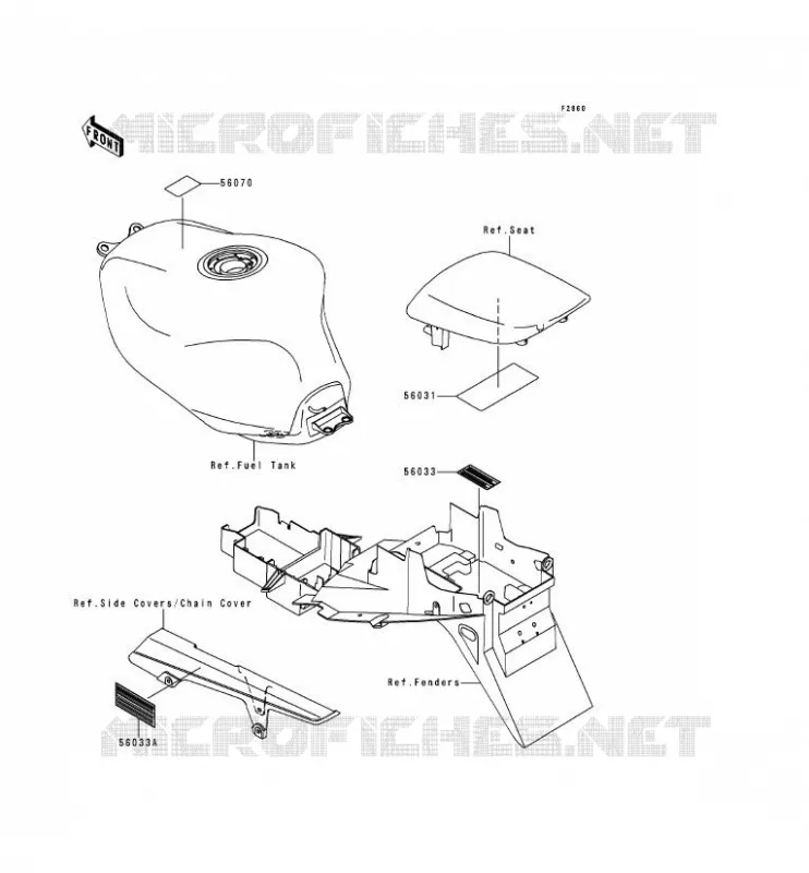 LABELS Kawasaki MOTOS 900 1999 NINJA ZX-9R  ZX900-D2