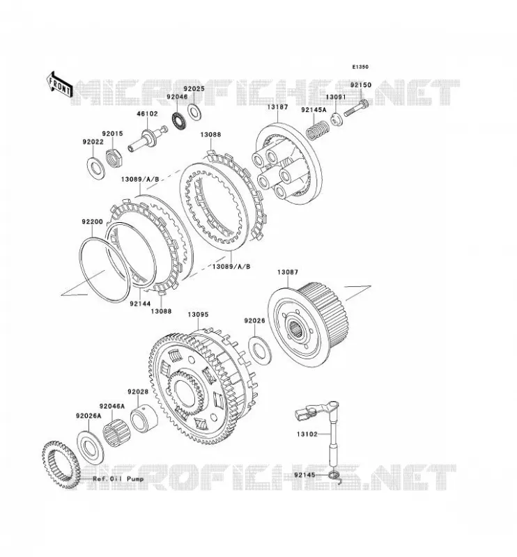 CLUTCH Kawasaki MOTOS 900 2000 NINJA ZX-9R  ZX900-E1