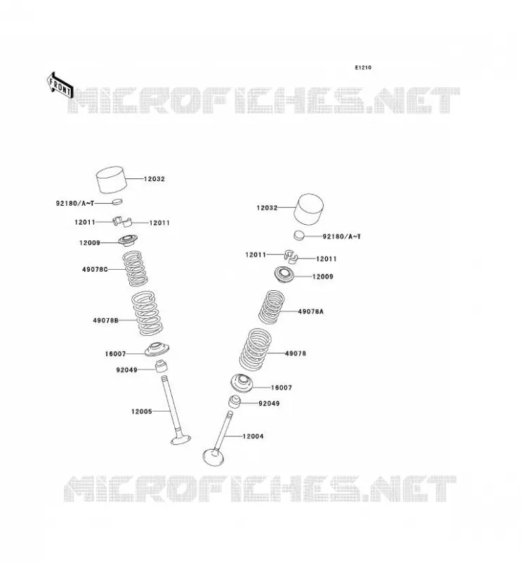 VALVE Kawasaki MOTOS 900 2000 NINJA ZX-9R  ZX900-E1P