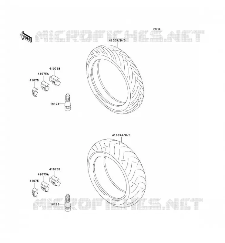 TIRES Kawasaki MOTOS 900 2000 NINJA ZX-9R  ZX900-E1P