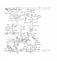 BATTERY BRACKET voor Kawasaki NINJA ZX-9R 2001