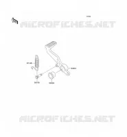 BRAKE PEDAL voor Kawasaki NINJA ZX-9R 2001