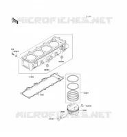 CYLINDER   PISTON  voor Kawasaki NINJA ZX-9R 2001