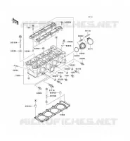 CYLINDER HEAD voor Kawasaki NINJA ZX-9R 2001