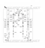 FRONT FORK voor Kawasaki NINJA ZX-9R 2001