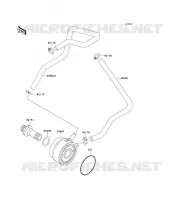 OIL RADIATOR voor Kawasaki NINJA ZX-9R 2001