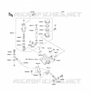 REAR MASTER CYLINDER voor Kawasaki NINJA ZX-9R 2001
