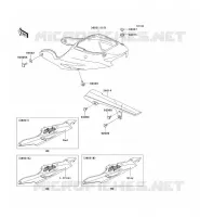 SIDE COVERS   CHAIN COVER voor Kawasaki NINJA ZX-9R 2001