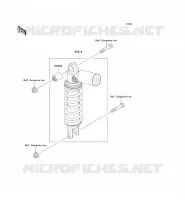 SUSPENSION   SHOCK ABSORBER voor Kawasaki NINJA ZX-9R 2001