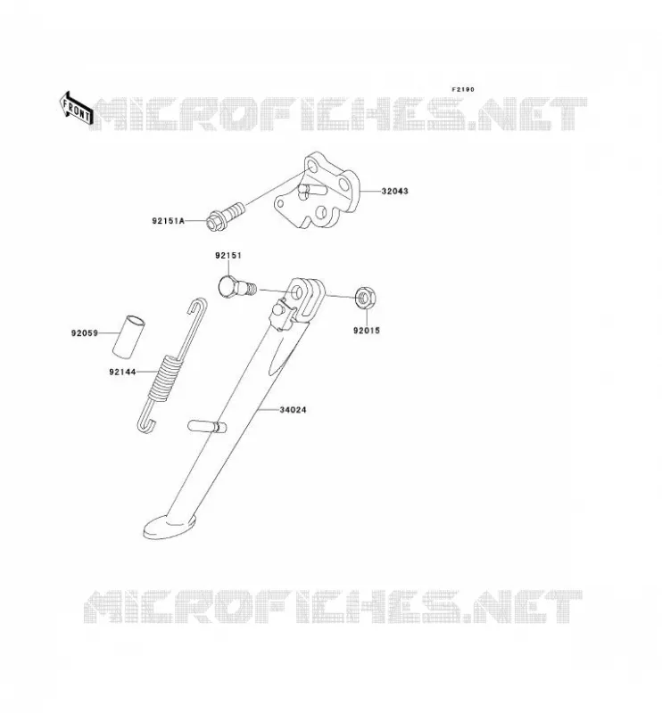 STAND Kawasaki MOTOS 900 2001 NINJA ZX-9R  ZX900-E2H