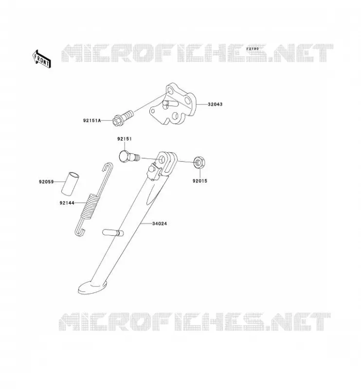 STAND Kawasaki MOTOS 900 2001 NINJA ZX-9R  ZX900-E2P