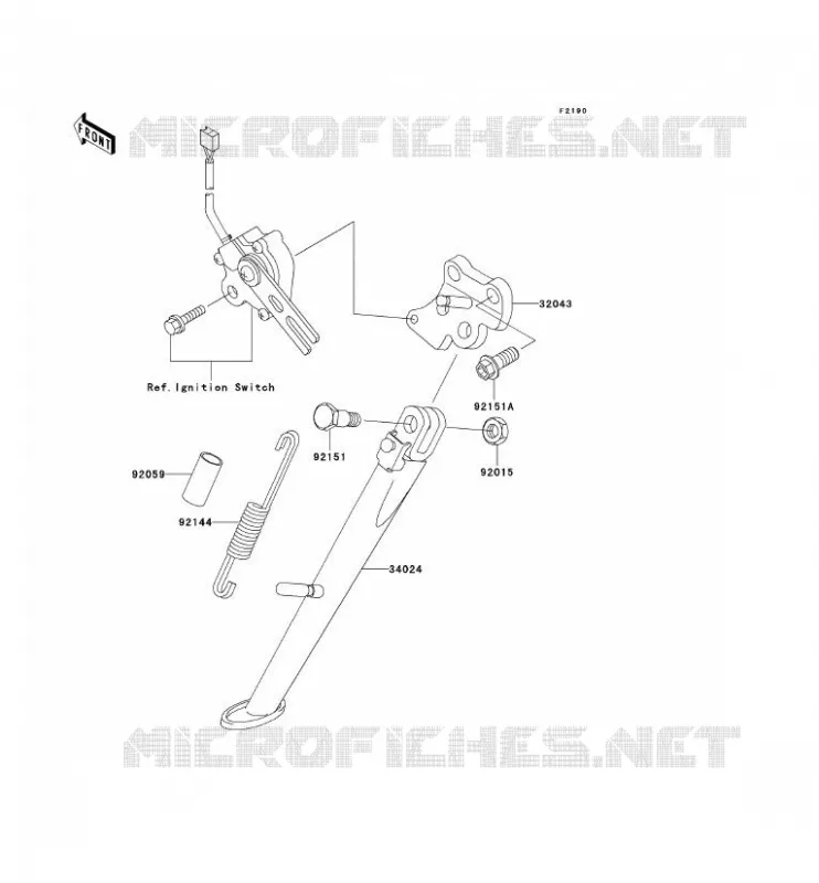 STAND Kawasaki MOTOS 900 2002 NINJA ZX-9R  ZX900-F1H