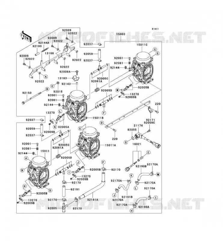 CARBURETOR(IS,WV) Kawasaki MOTOS 900 2002 NINJA ZX-9R  ZX900-F1P