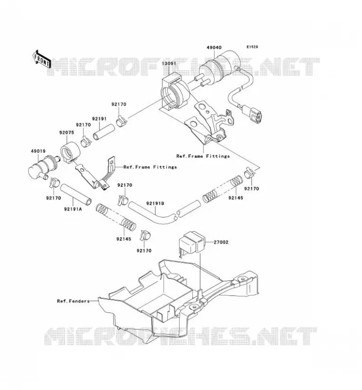 FUEL PUMP Kawasaki MOTOS 900 2002 NINJA ZX-9R  ZX900-F1P