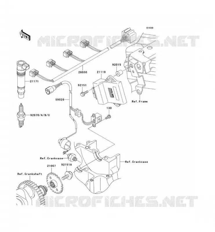 IGNITION SYSTEM Kawasaki MOTOS 900 2002 NINJA ZX-9R  ZX900-F1P