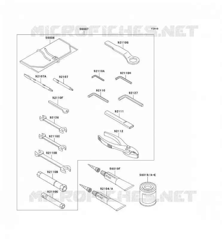 TOOL Kawasaki MOTOS 900 2002 NINJA ZX-9R  ZX900-F1P