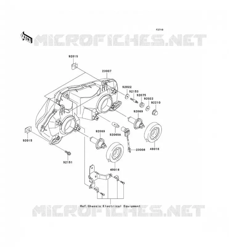 LENS(S) Kawasaki MOTOS 900 2003 NINJA ZX-9R  ZX900-F2