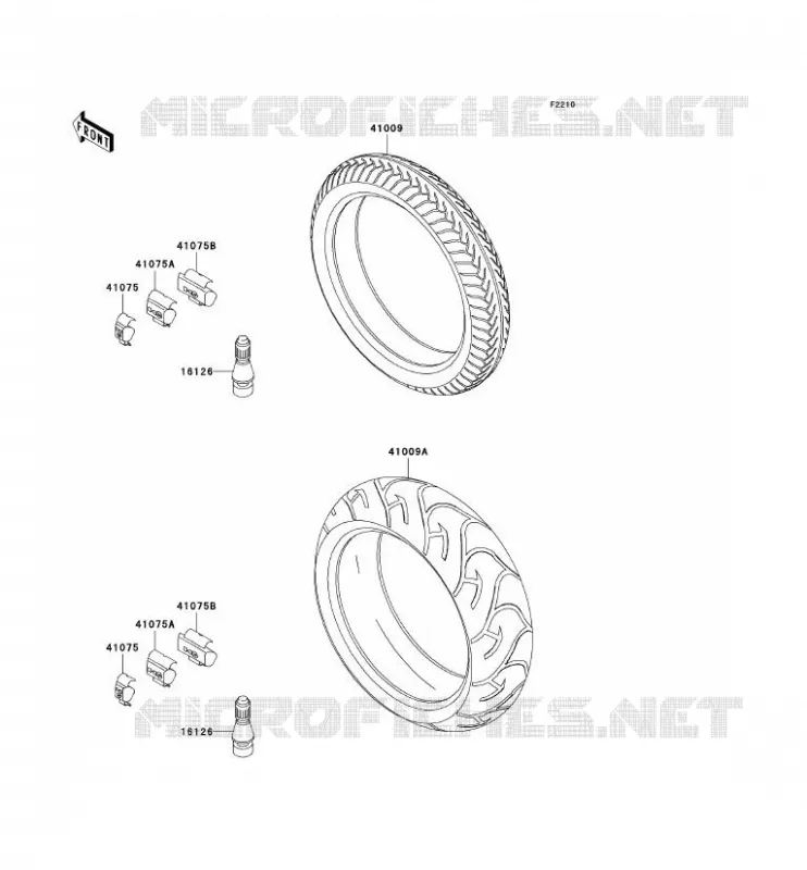 TIRES Kawasaki MOTOS 900 2003 NINJA ZX-9R  ZX900-F2