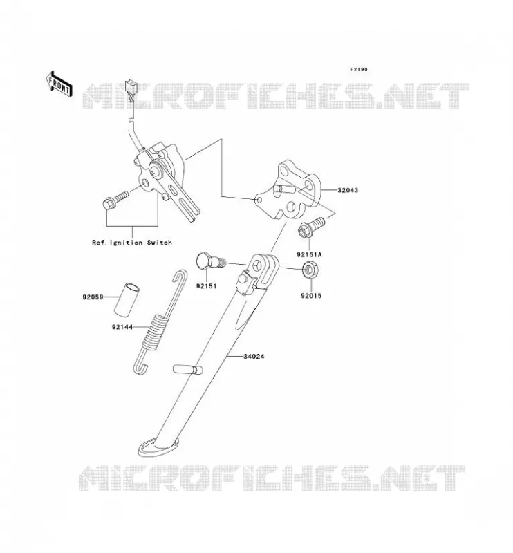 STAND Kawasaki MOTOS 900 2003 NINJA ZX-9R  ZX900-F2H