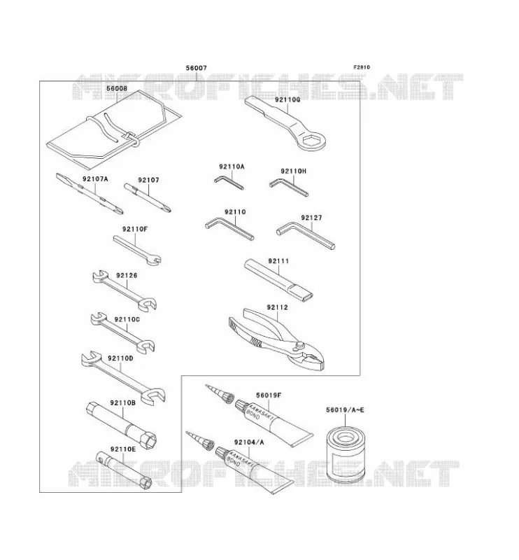 TOOL Kawasaki MOTOS 900 2003 NINJA ZX-9R  ZX900-F2H