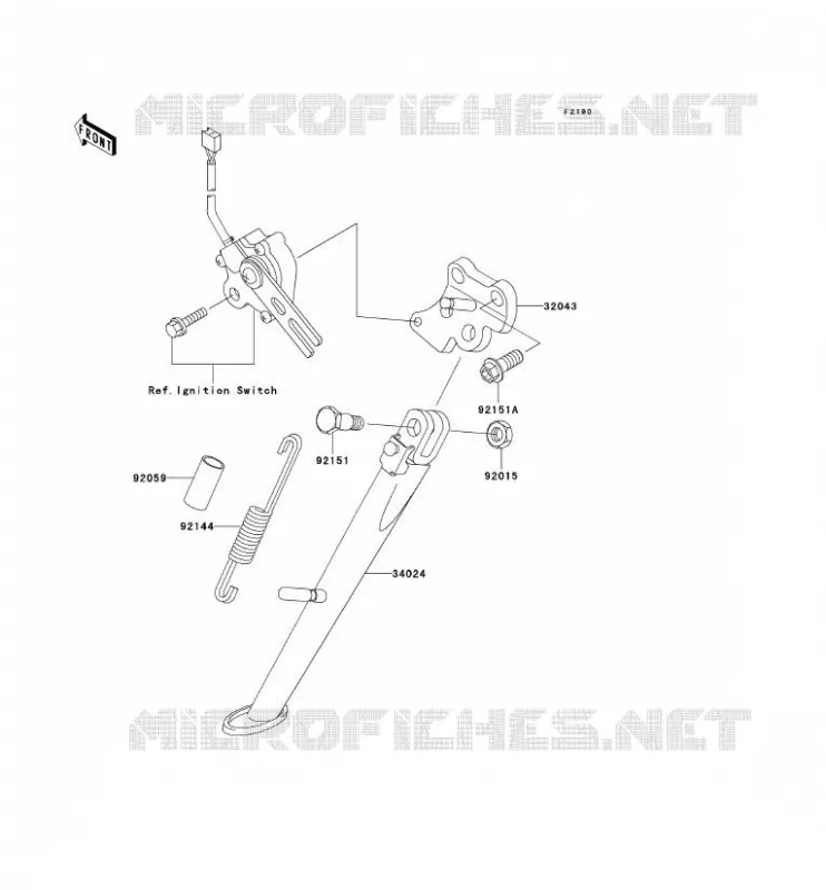 STAND Kawasaki MOTOS 900 2003 NINJA ZX-9R  ZX900-F2H