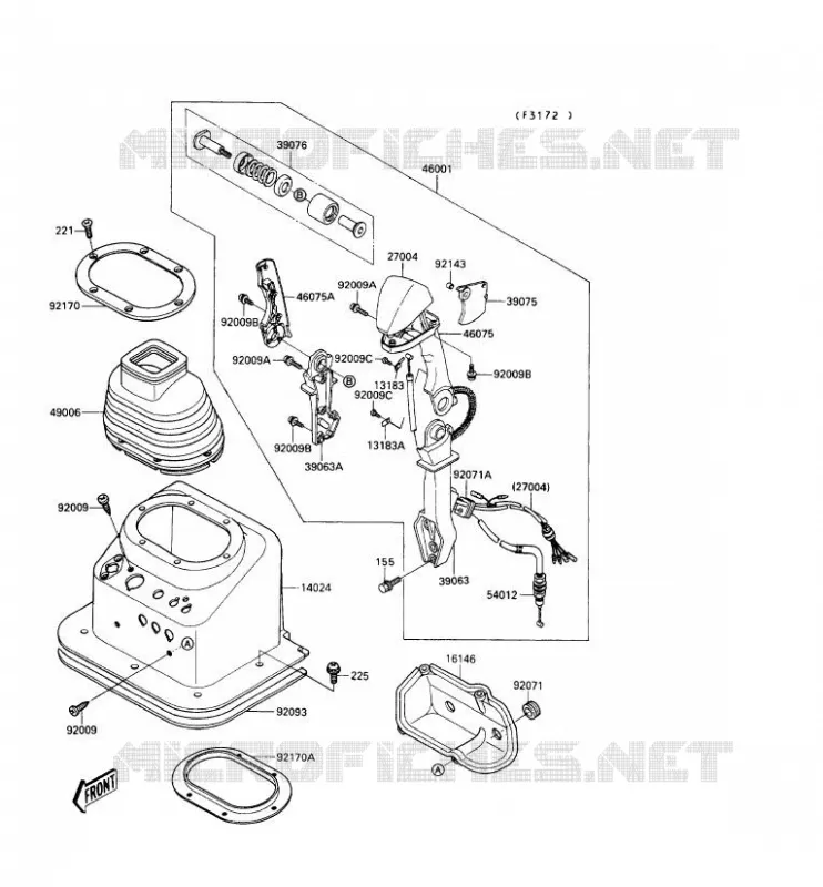 HANDLEBAR Kawasaki JET SKI 650 1990 JET MATE  JB650-A2
