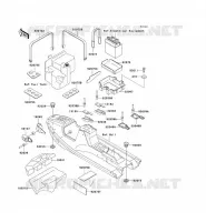 HULL PARTS voor Kawasaki JET SKI X-2 1995