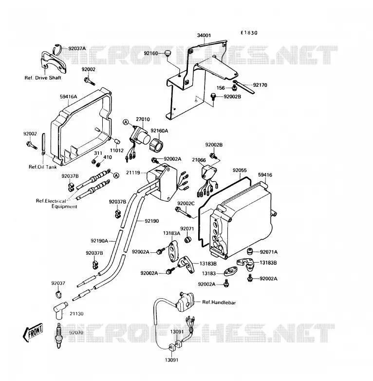 IGNITION SYSTEM Kawasaki JET SKI 650 1990 JET SKI TS  JF650-B2