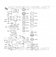 EXHAUST voor Kawasaki JET SKI TS 1991