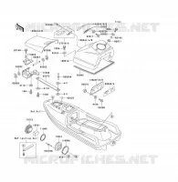 HULL PARTS voor Kawasaki JET SKI TS 1991