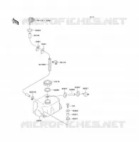 OIL TANK( KAW42717 92) voor Kawasaki JET SKI TS 1991