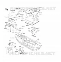 HULL PARTS voor Kawasaki JET SKI TS 1993