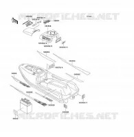 LABELS voor Kawasaki JET SKI TS 1993