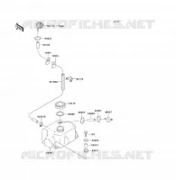 OIL TANK( KAW42717 92) voor Kawasaki JET SKI TS 1993