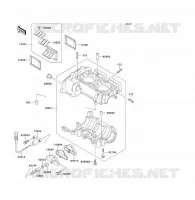 CRANKCASE(S) voor Kawasaki JET SKI TS 1993