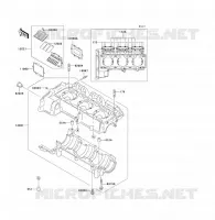 CRANKCASE(S) voor Kawasaki JET SKI ULTRA 130 D.I. 2003